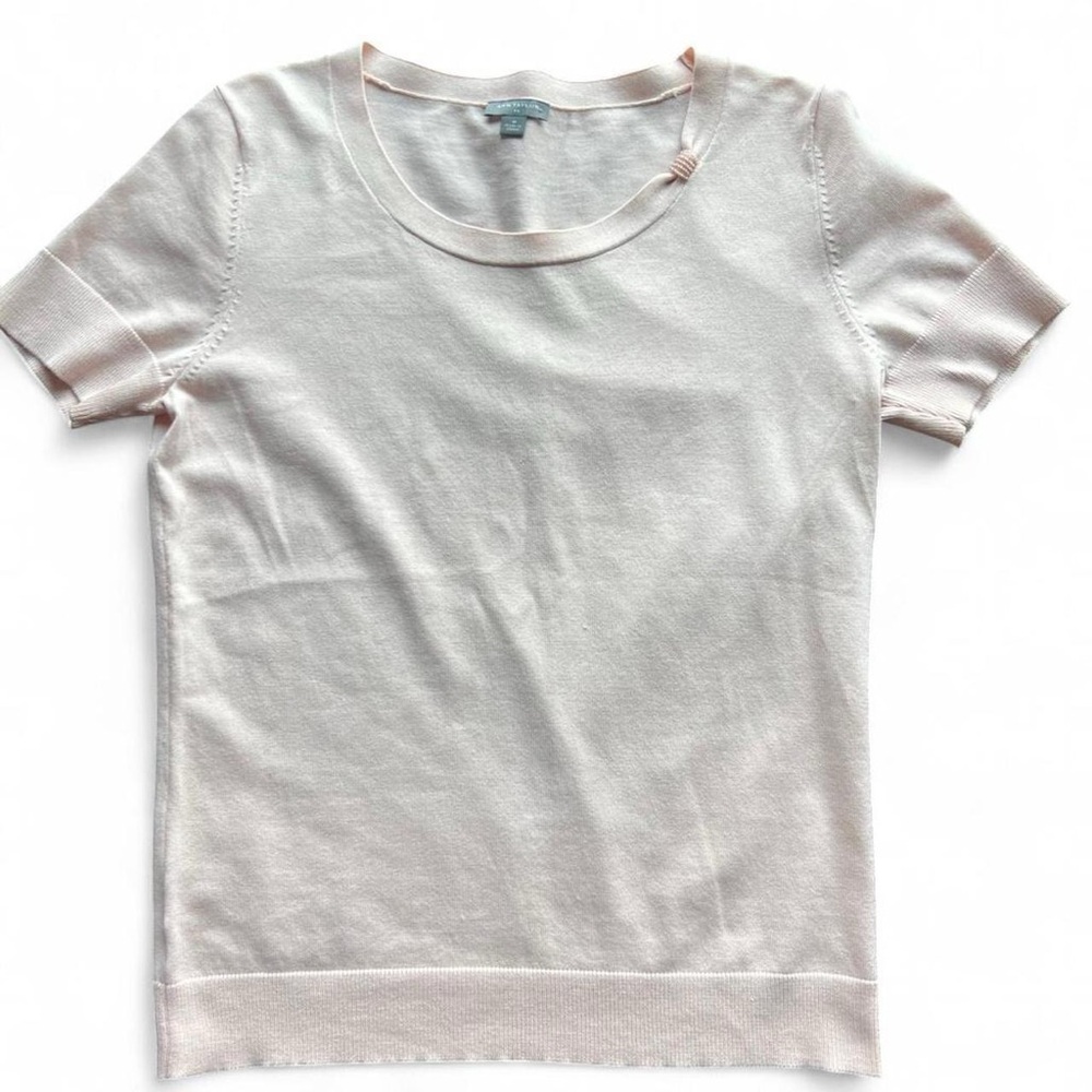 Ann Taylor Silk Blend Short Sleeve Sweater